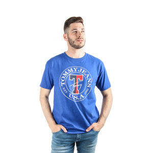 Tommy Hilfiger pánské modré tričko Circle - M (428)